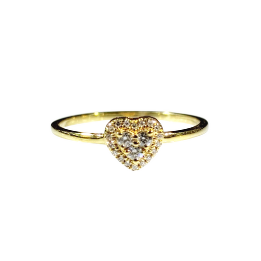 .10ctw Heart Diamond Engagement Ring/ Women's Ring
