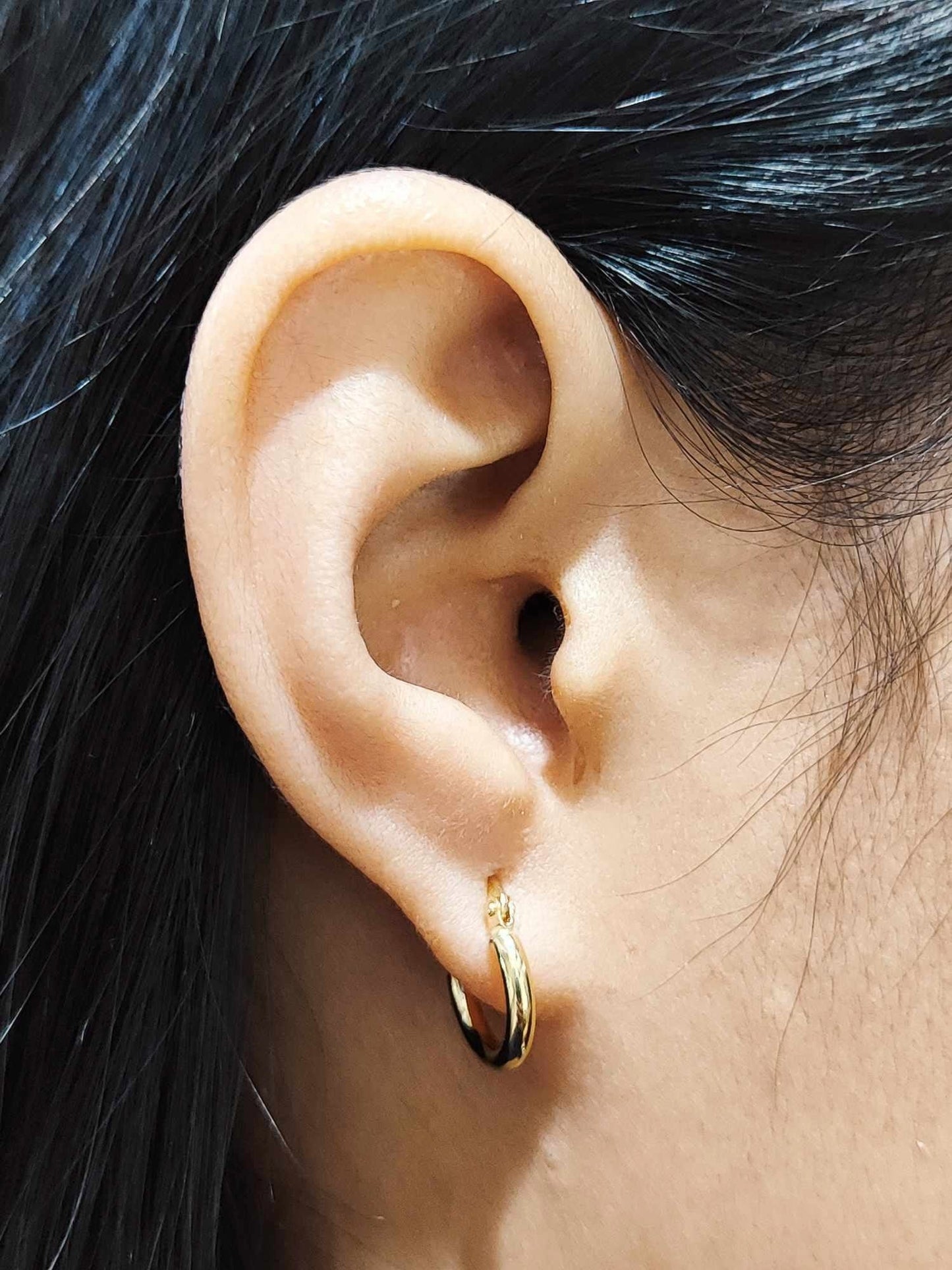 Small Hoop Earrings 18K Gold