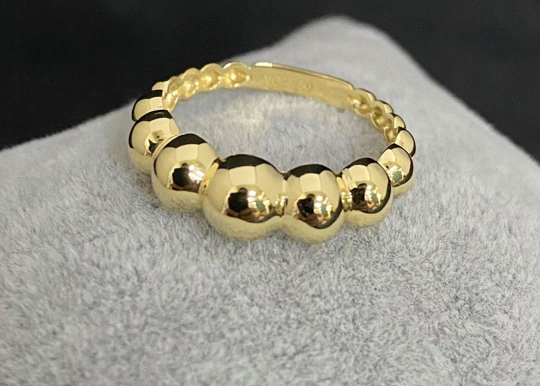 Gold bubble ring | Gold plated | Soeurs Jewellery