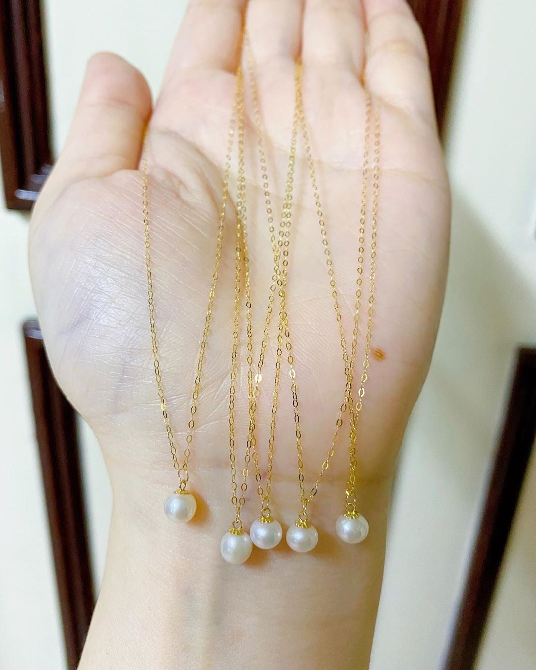 Pearl Necklace 18K Gold