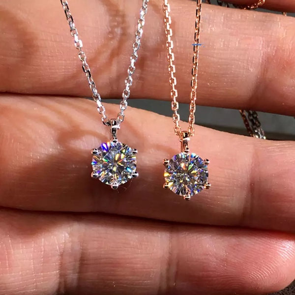 Moissanite diamond necklace on sale