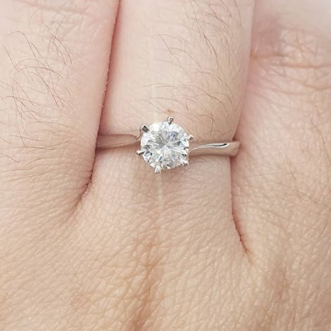 .50ct Diamond Engagement Ring, Women's Ring, Anniversary Gift, Birthday Gift, Graduation Gift, GIft to self