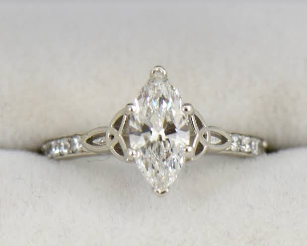 .40ct Marquise Diamond Ring 18K Gold Custom Order