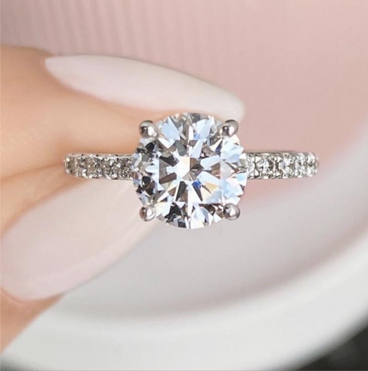 Moissanite Engagement Ring / Women's Ring - Pre Order