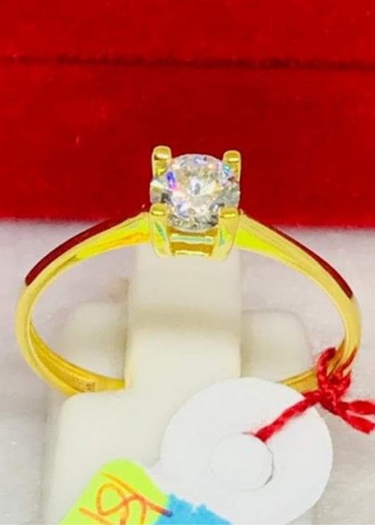 Regina Solitaire Engagement Ring 18K Gold, Ladies Ring, Anniversary Gift Ring