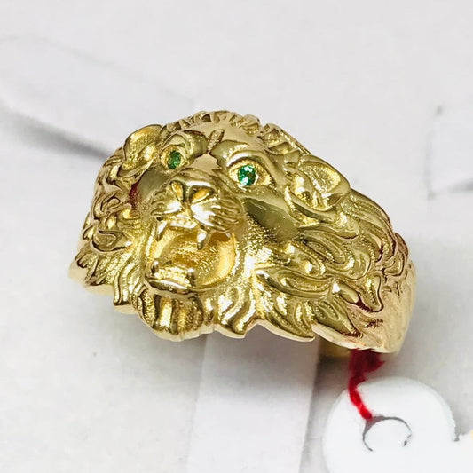Lion Men’s Ring 18K Gold