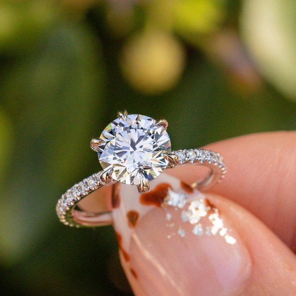 8mm moissanite store engagement ring