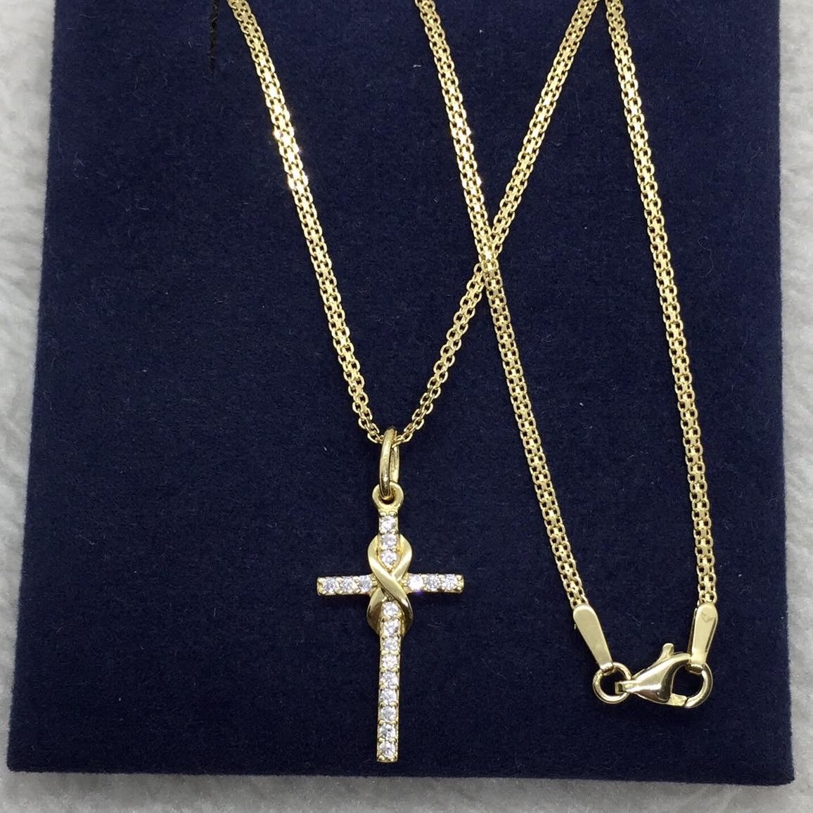 Cross Infinity Women’s Necklace 18K Gold