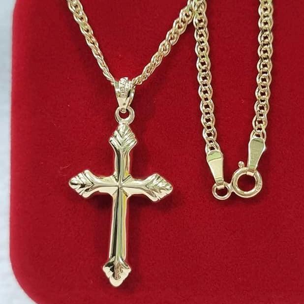 Cross Necklace Unisex 18K Gold