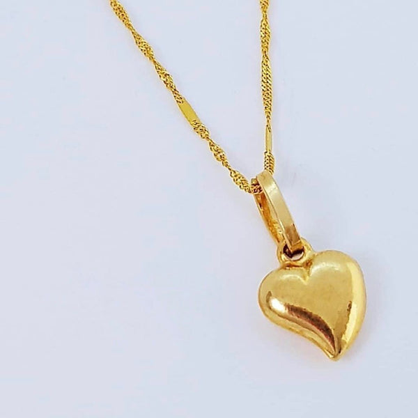 Heart Women's Necklace 18K Gold – ZNZ Jewelry Affordagold