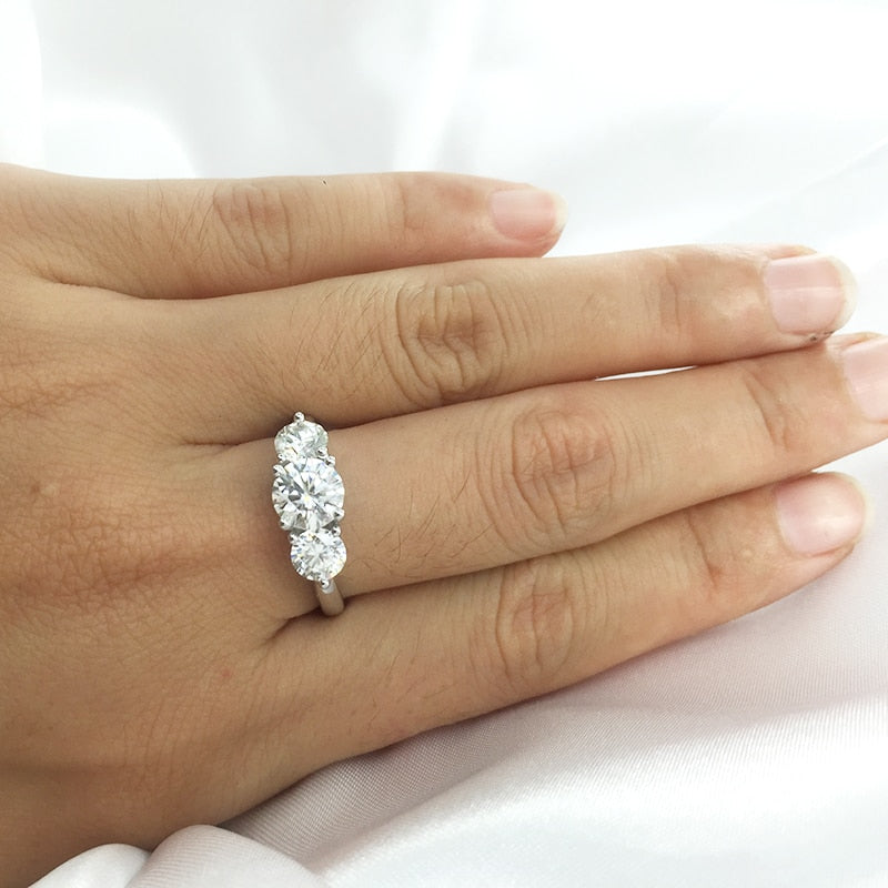 Three-Stone Engagement Ring/Women's Ring