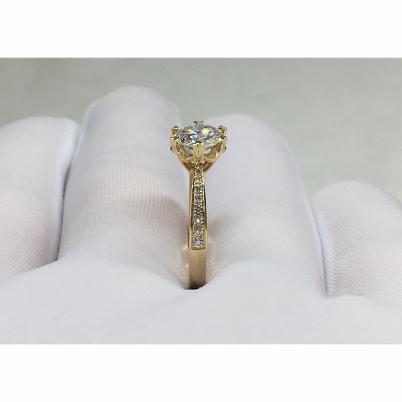 Snowflake Engagement Anniversary Ring in 14K Gold - Pre Order 3-4 weeks