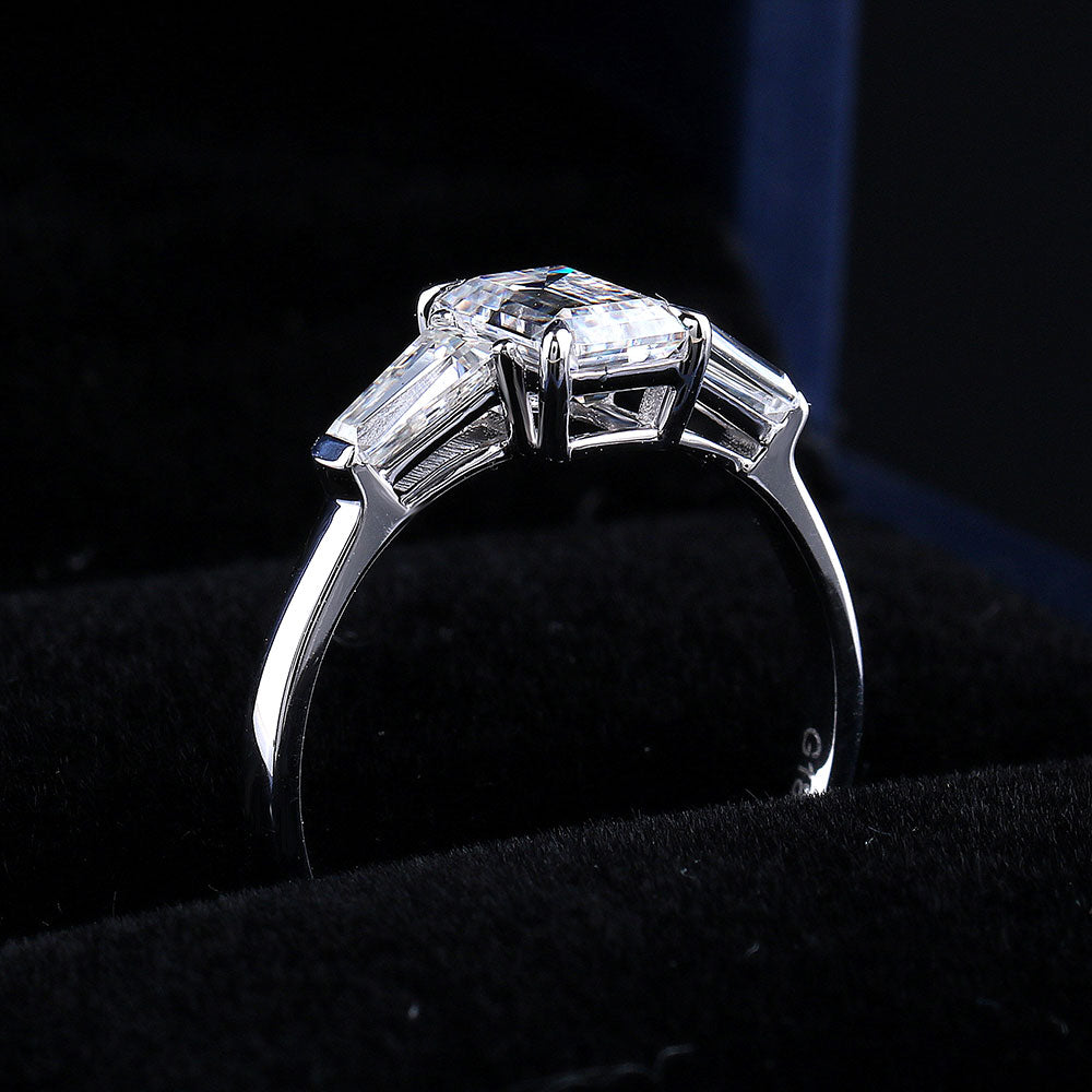 Emerald Cut Engagement Ring for Women Bridal Ring - PreOrder 3-4 weeks
