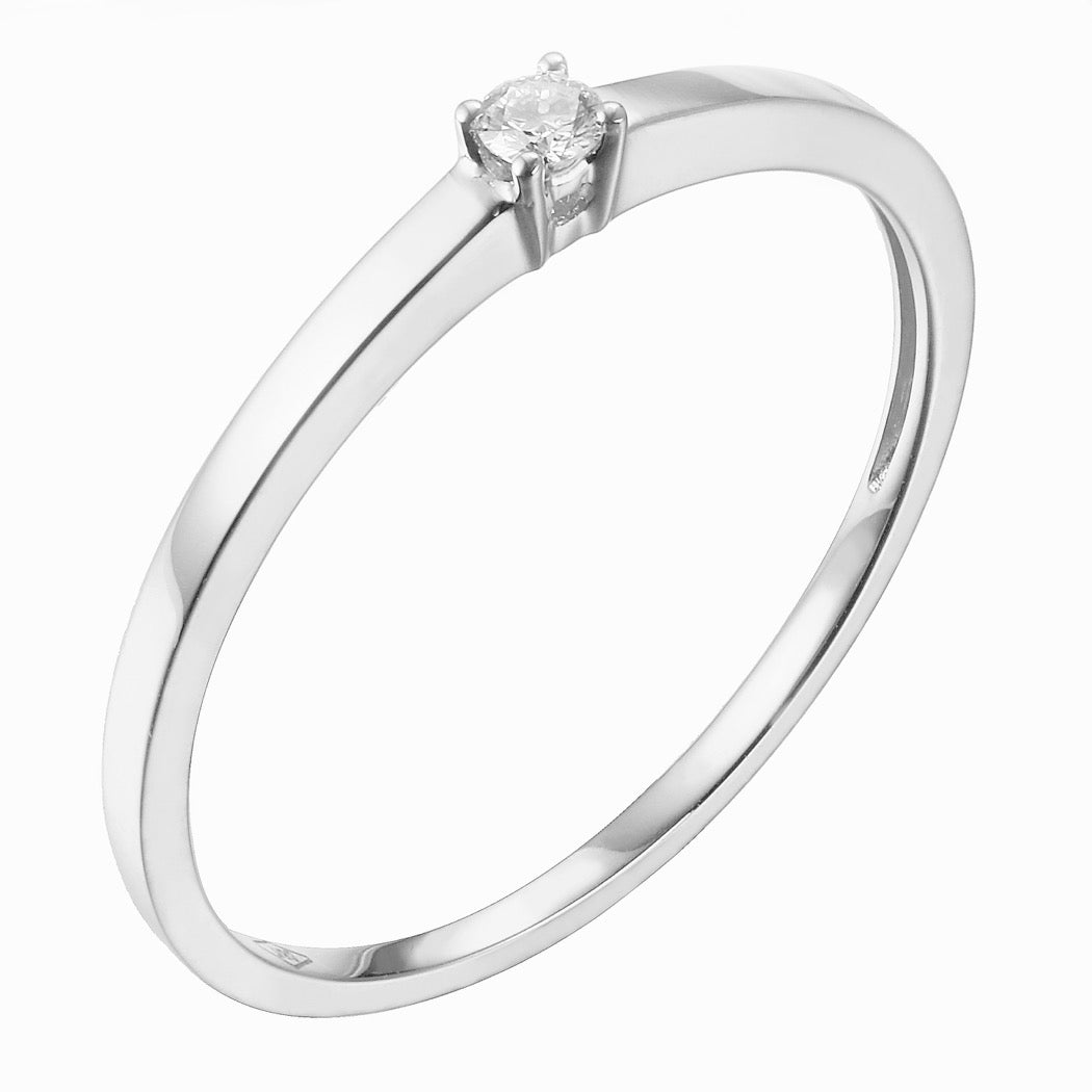 Luverne .05ct. Diamond Promise Ring / Engagement Ring 14K Gold