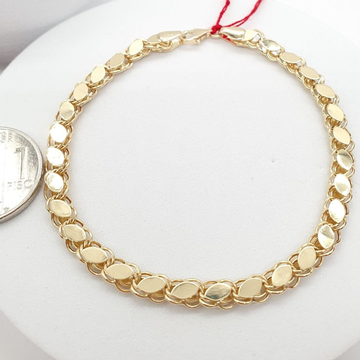 damascus bracelet 18k gold